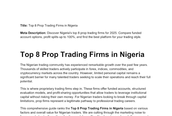 write finance SEO blogs and articles